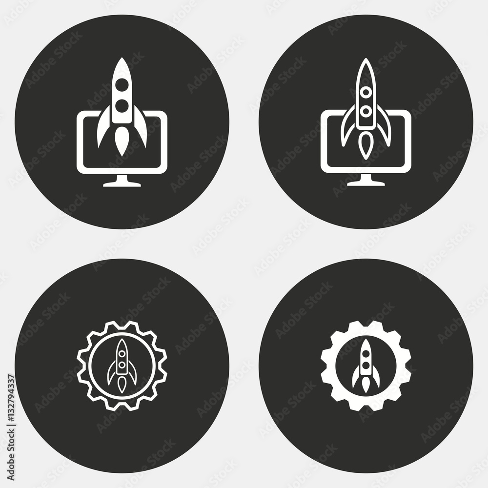 Start up - vector icon. Start up - vector icon.