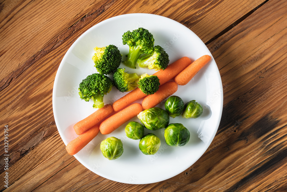 boiled vegetables in a bowl boiled vegetables in a bowl