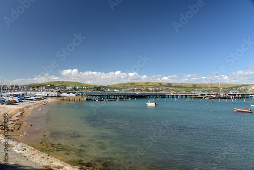 Seafront at Swanage on Dorset coast