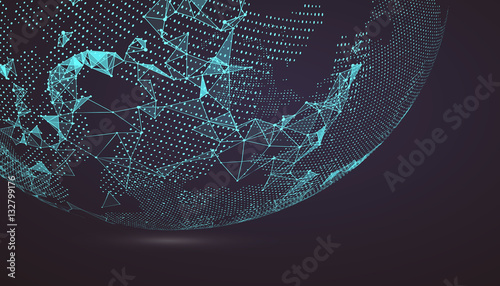 World map point, line, composition, representing the global, Global network connection,international meaning.