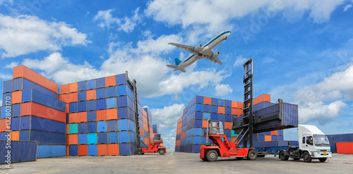 Industrial Container yard for Logistic Import Export business