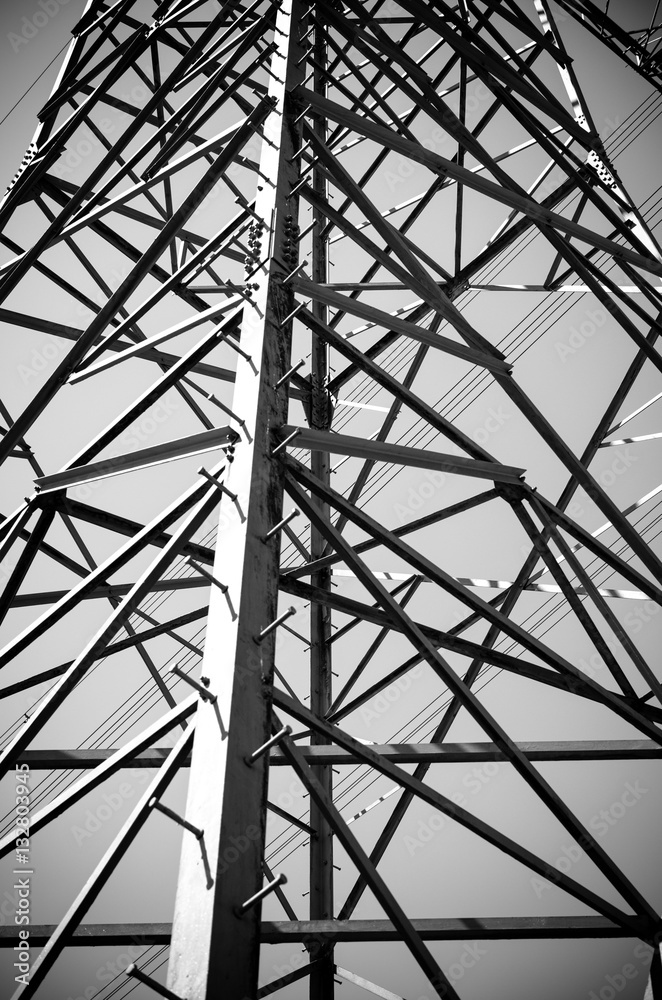 Electricity pylon closeup Electricity pylon closeup