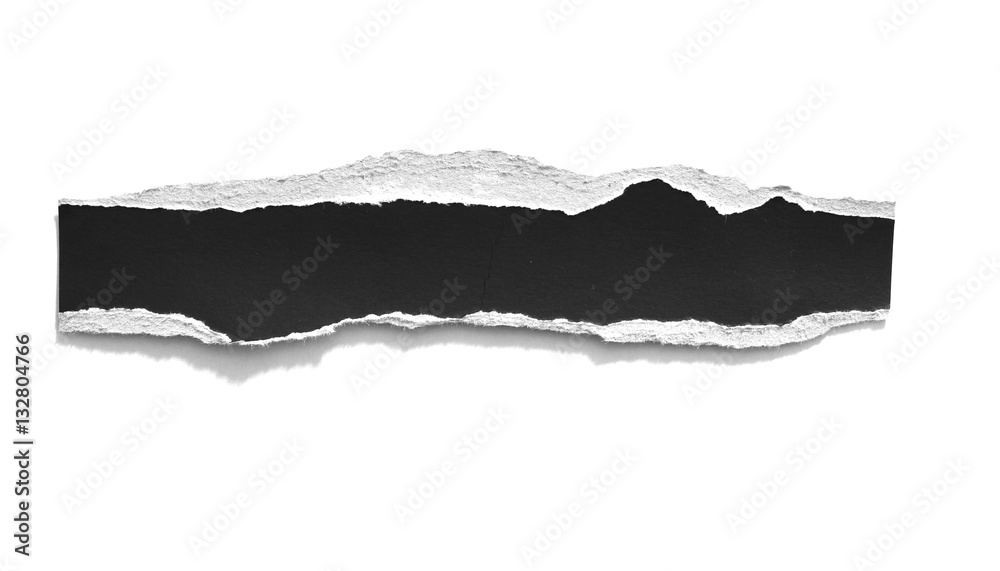 black ripped paper on white black ripped paper on white