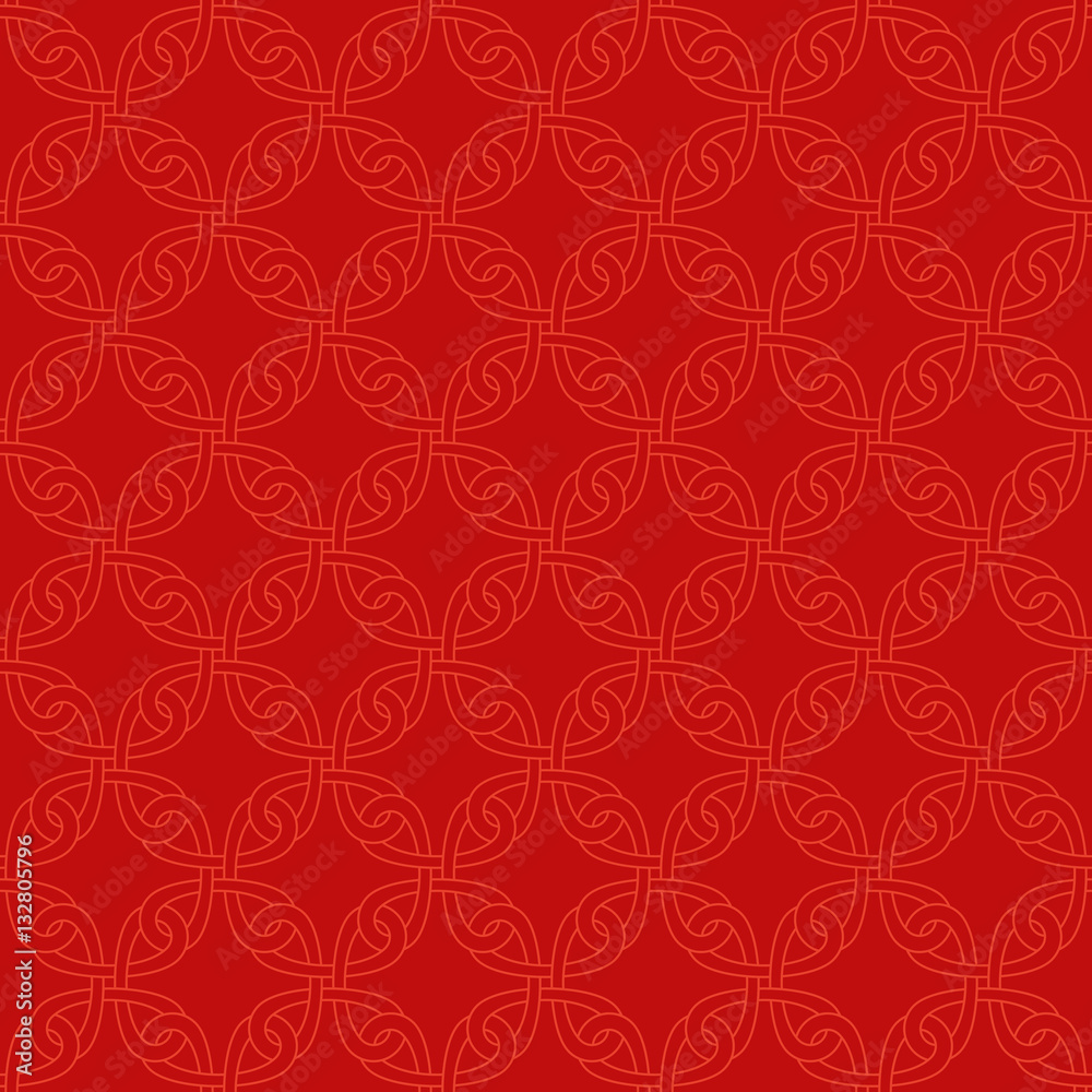 Neutral Seamless Celtic Knotwork Pattern.