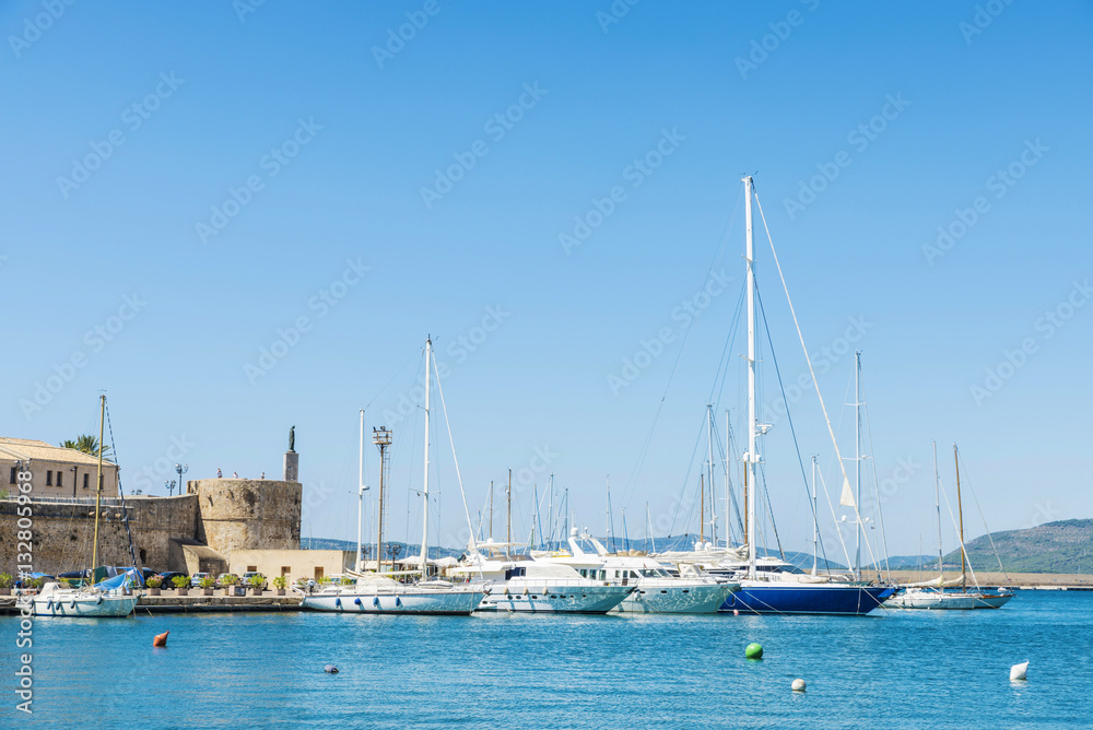 Leisure port in Alghero, Sardinia, Italy