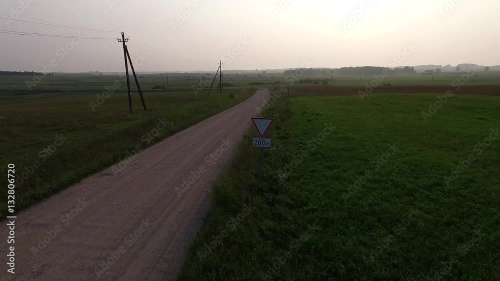 Flight Beyond Gravel Road In Countryside 5 Flight Beyond Gravel Road In Countryside 5