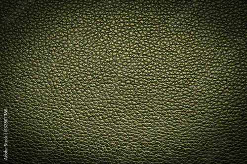 Green leather texture, leather background for design with copy space for text or image. Pattern of leather that occurs natural.