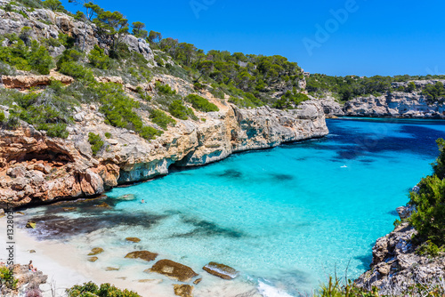 Fototapeta Naklejka Na Ścianę i Meble -  Calo Des Moro - beautiful bay of Mallorca, Spain