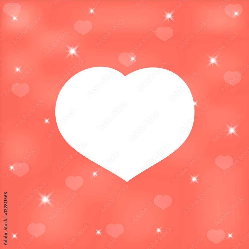 Template for greeting cards for Valentine's Day