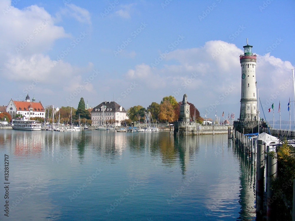 Lindau-Insel :Hafen-Ansicht