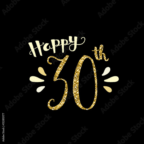 "HAPPY 30th BIRTHDAY" Card