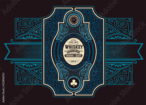 Old Whiskey label