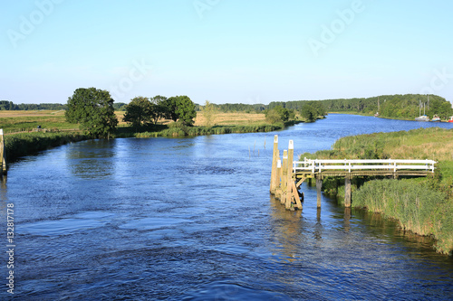 Fotografie Idyllic landscape in Friesland, The Netherlands