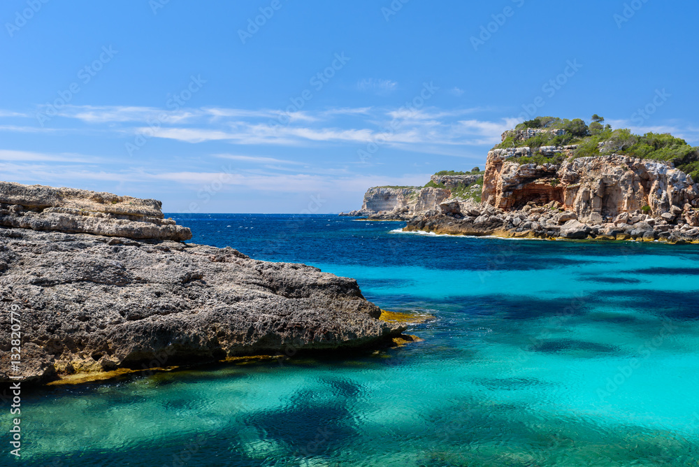 Calo Des Moro - beautiful bay of Mallorca, Spain Calo Des Moro - beautiful bay of Mallorca, Spain