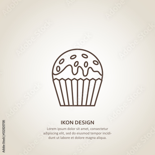 Icon  cupcake.