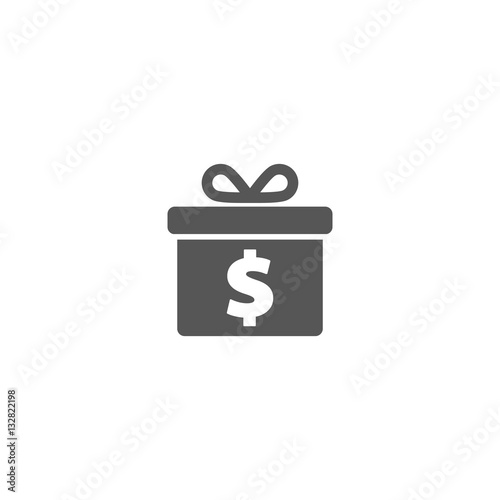 One dollar gift icon