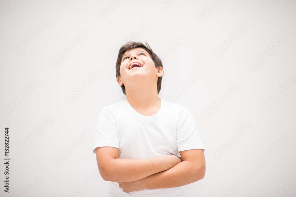 A boy posing in studio A boy posing in studio