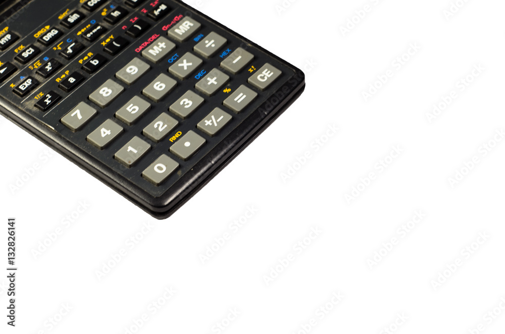 Scientific calculator isolated on white Scientific calculator isolated on white