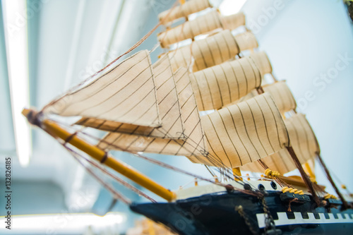 model sailing ship