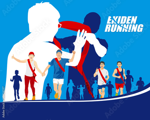 EKIDEN MARATHON WAS BORN IN JAPAN, THE RELAY RUNNERS HAND OVER T