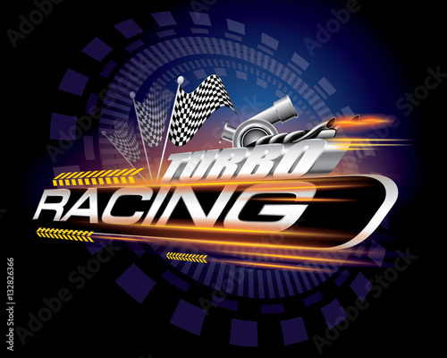 Racing with Checkered Flags Concept Vector