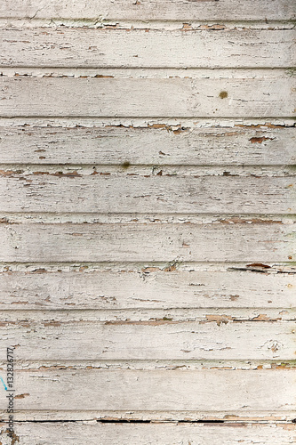 Old wooden wall  shabby paint as background