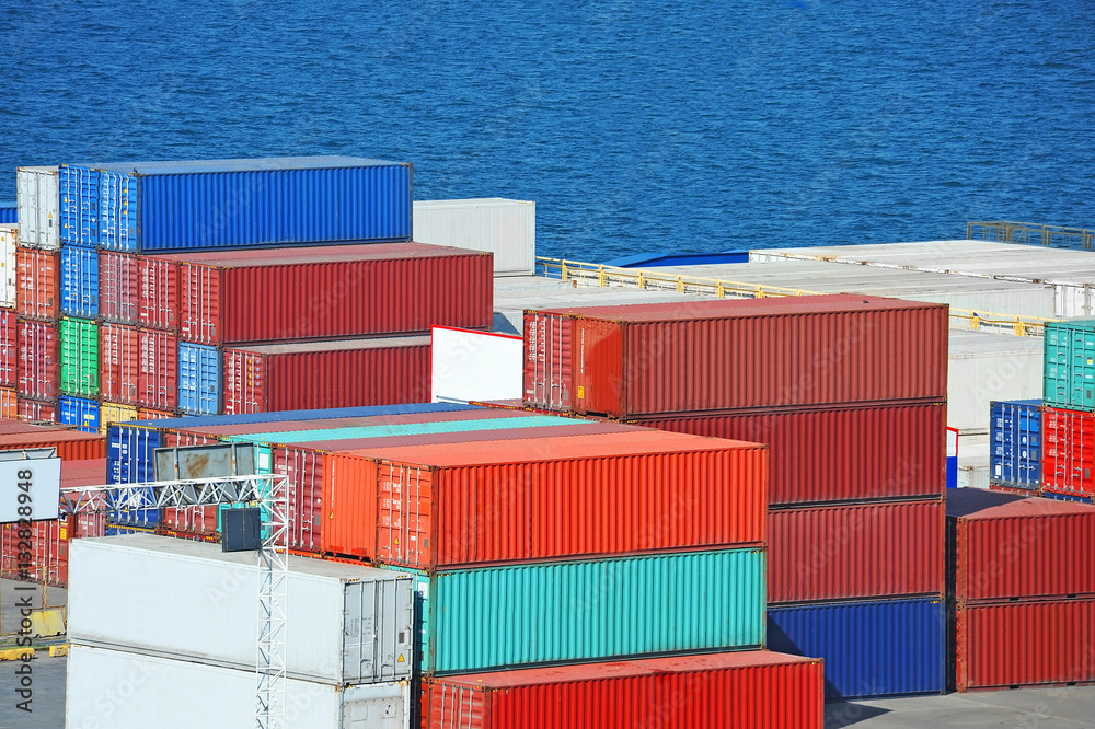 Fototapeta premium Cargo container in port