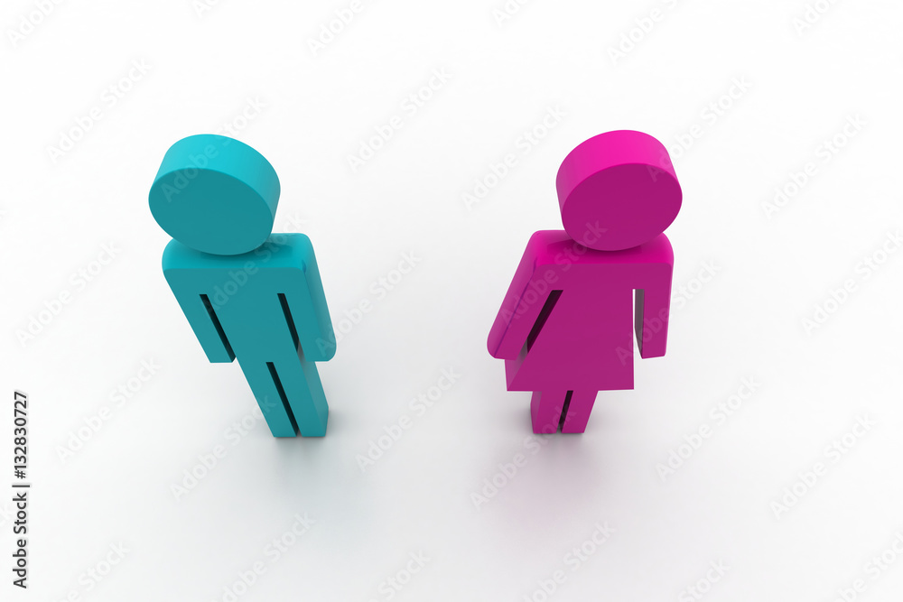 Man and woman icon Man and woman icon