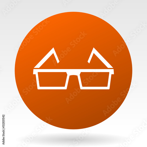 3d glasses vector icon.