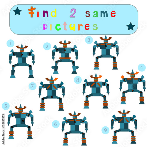 Children Logic develops an educational game  Find 2 same picture