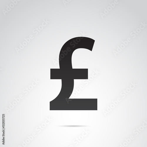 Pound vector icon.