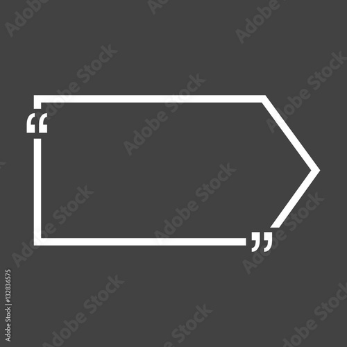 Quote bubble blank templates. Empty business card, paper sheet, information, text. Print design Vector illustration