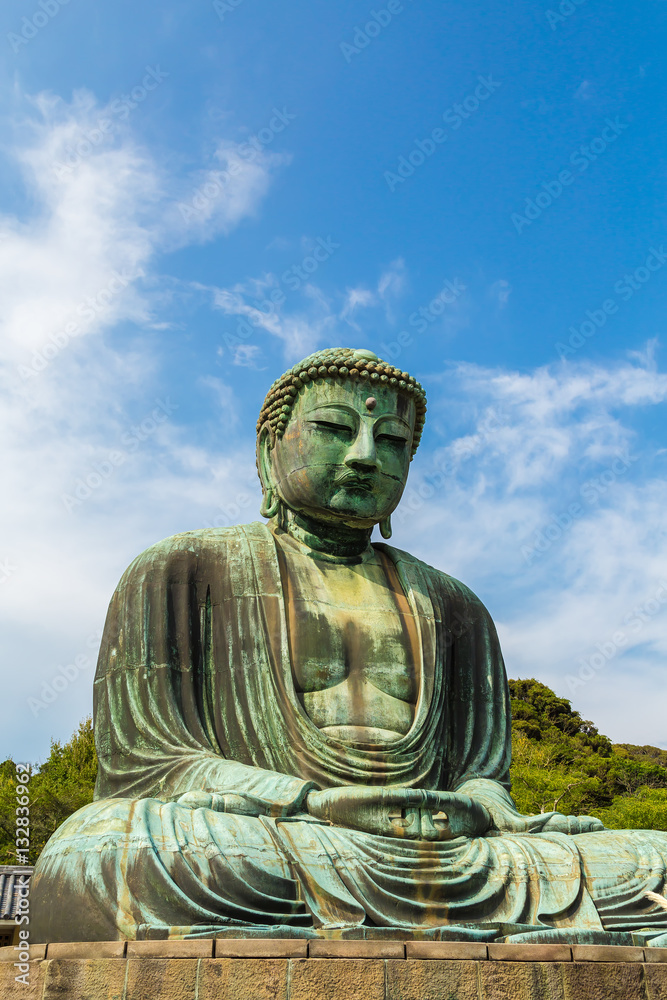The Great Buddha in Kamakura Japan. Located in Kamakura, Kanagawa Prefecture Japan. The Great Buddha in Kamakura Japan. Located in Kamakura, Kanagawa Prefecture Japan.