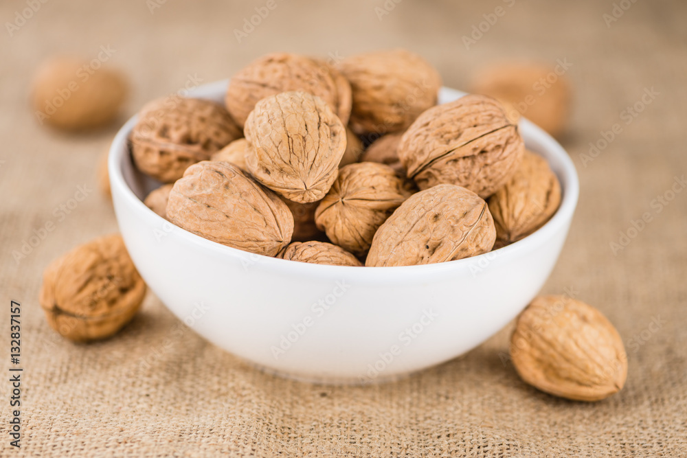 Portion of Whole Walnuts (selective focus) Portion of Whole Walnuts (selective focus)