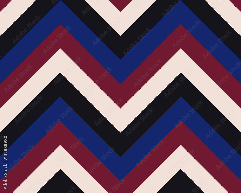 Striped, zigzagging seamless pattern. Zig-zag line texture. Stripy geometric background. Maroon, white, purple contrast colored. Winter theme. Vector Striped, zigzagging seamless pattern. Zig-zag line texture. Stripy geometric background. Maroon, white, purple contrast colored. Winter theme. Vector