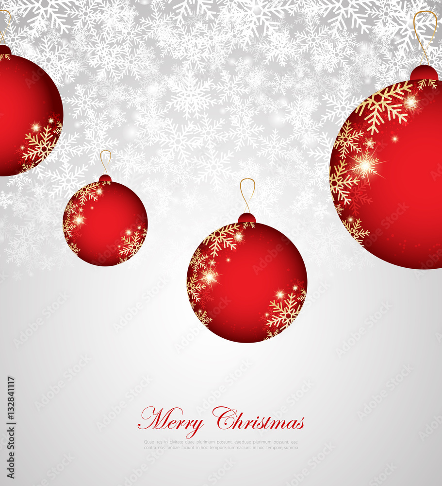  Merry Christmas And Happy New Year Vector illustration