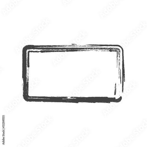 Grunge vintage painted rectangle shapes. Vector illustration