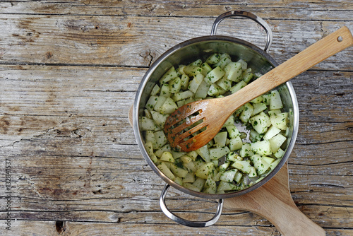 Chayote in padella photo