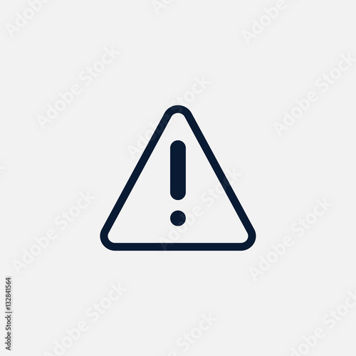 Warning icon simple illustration