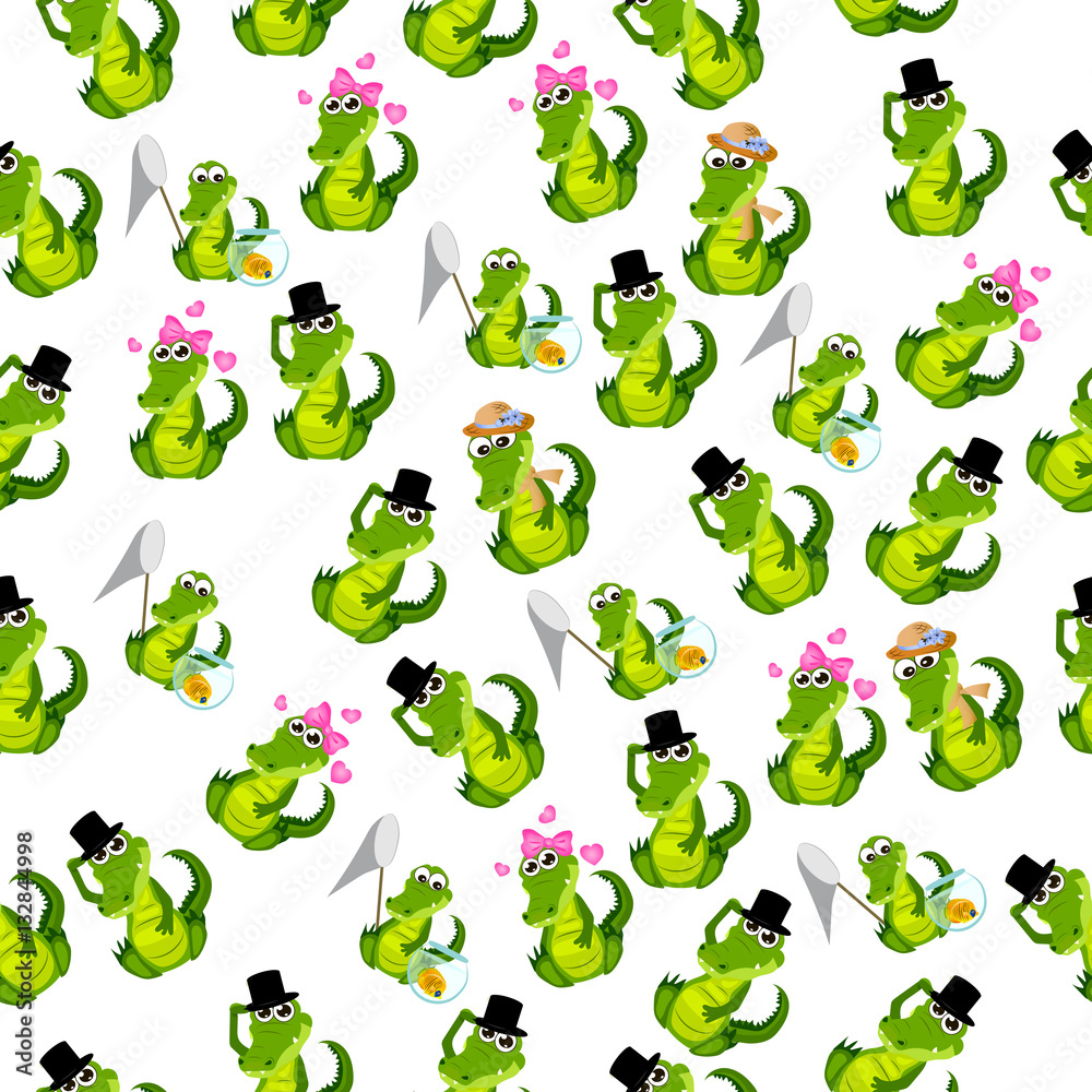 Obraz premium cute crocodile or alligator