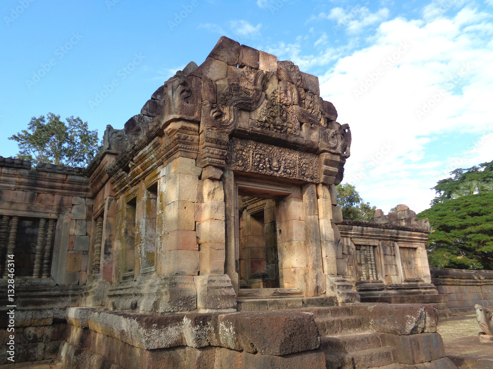 Prasat Hin Muang Tam, beautiful Hindu ancient temple in the northeastern of Thailand 