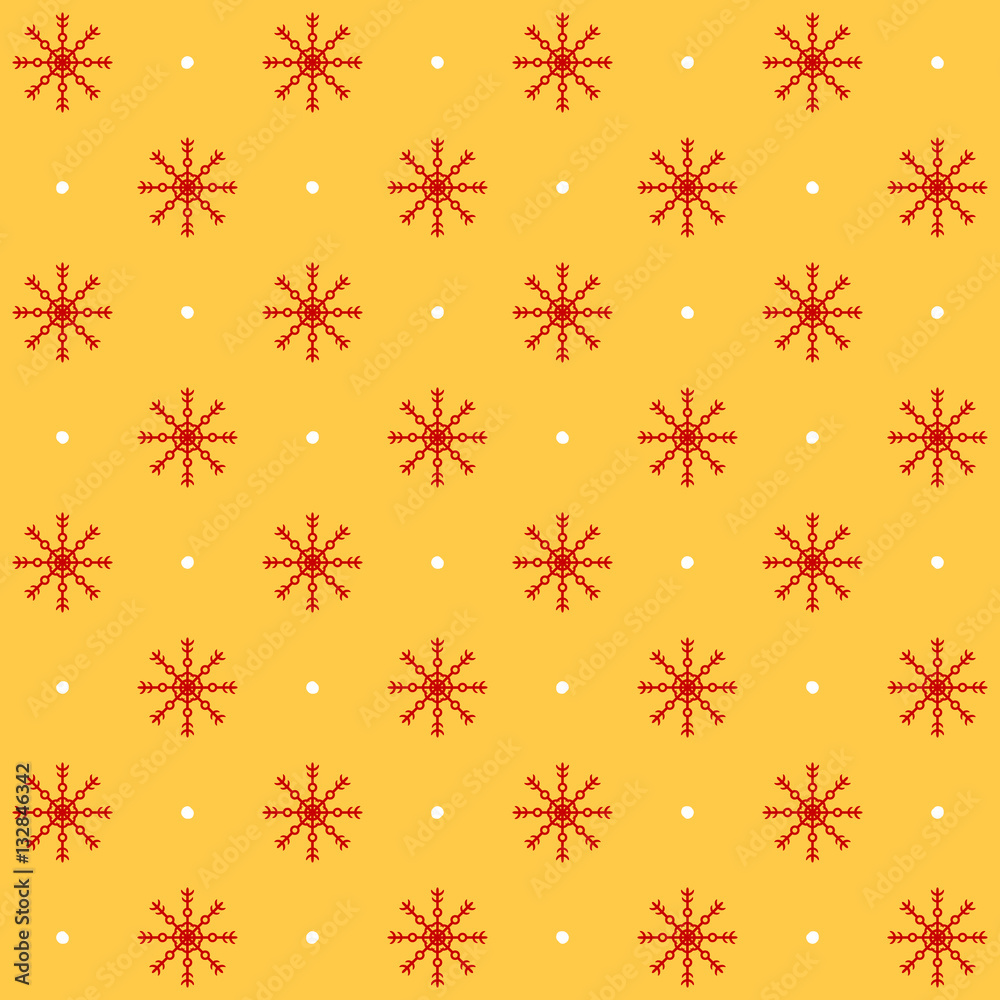 Dotted snowflake pattern