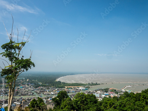 Viewpoint, Chumphon bay view from mountain