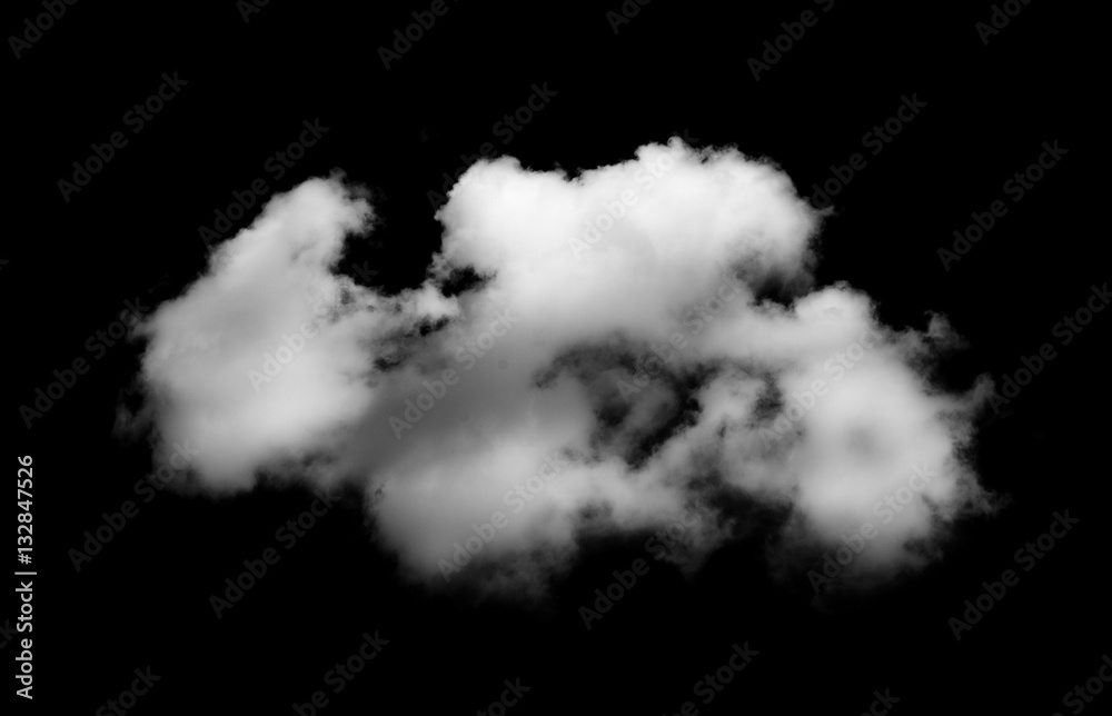 Clouds on black background Clouds on black background