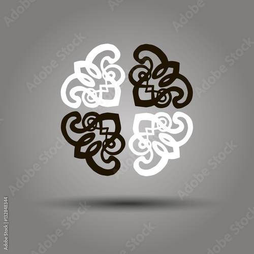 vector celtic sign design symbol element abstract