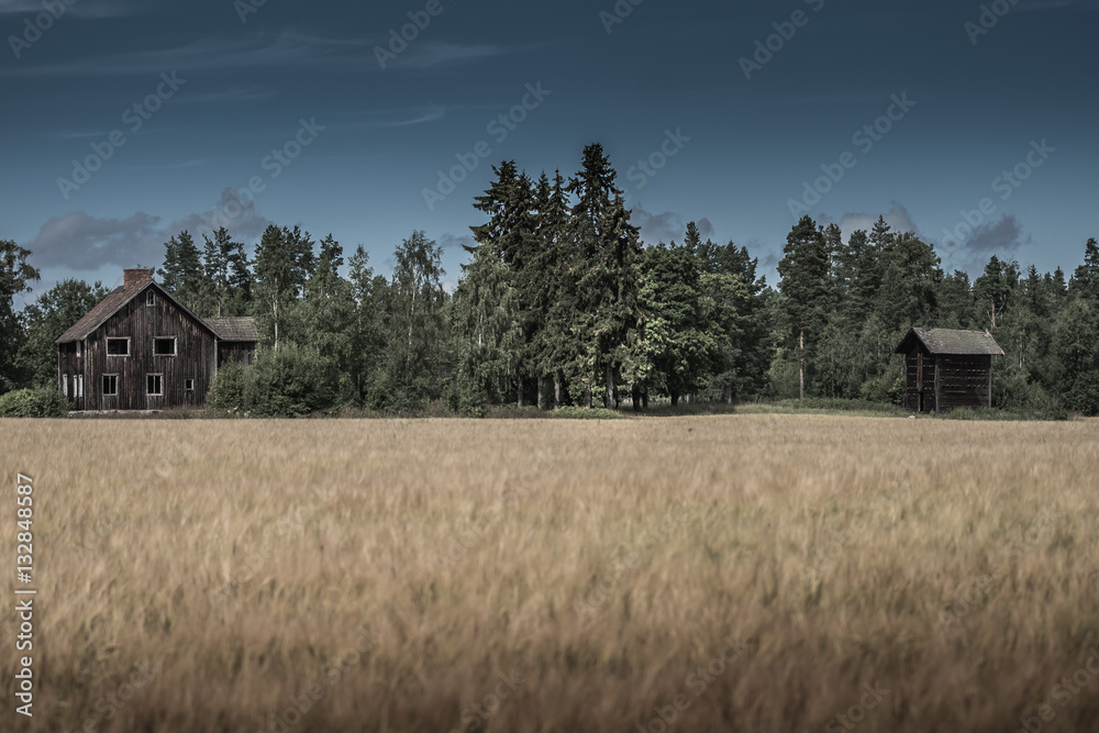 Old abandoned house in Sörbo outside Falun, Sweden Old abandoned house in Sörbo outside Falun, Sweden