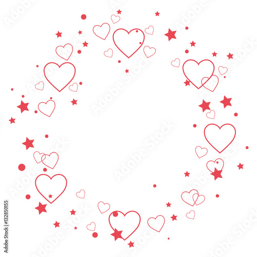 happy valentines day card vector illustration design