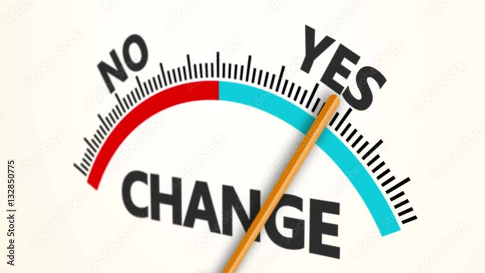 Needle indicator shows the time for change. Other choice 4K UHD video animation seamless loop.