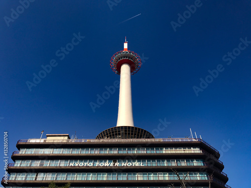 Kyoto Tower has a height of 131 m including the pedestal, which is the tallest building in Kyoto city./KYOTO,JAPAN,11-Nov-18
