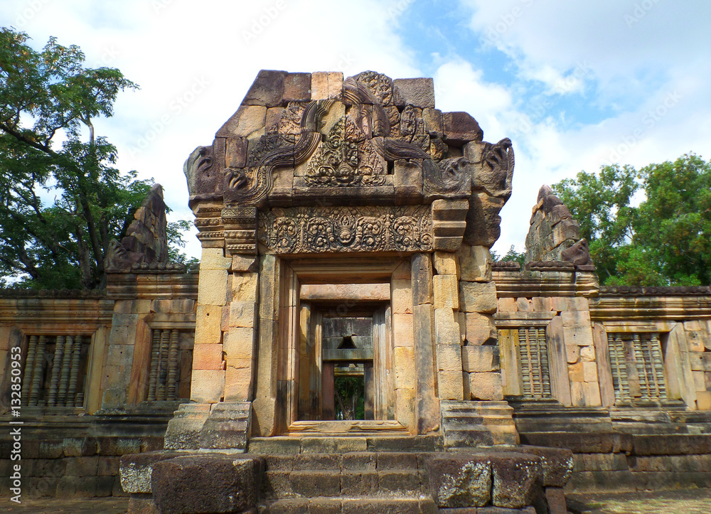 The well-preserved ancient temple complex Prasat Hin Muang Tam, Northeastern of Thailand The well-preserved ancient temple complex Prasat Hin Muang Tam, Northeastern of Thailand